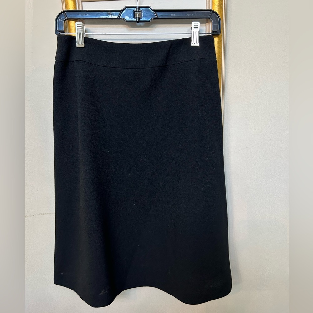 Talbots, Aline, Black Skirt w/Zipper, P4